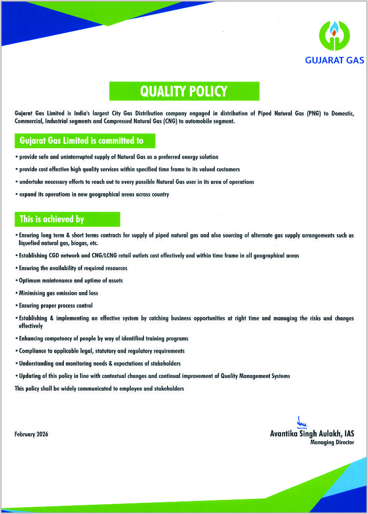 Gujarat Gas HSE Policy