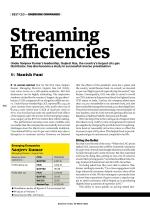 Streaming Efficiencies
